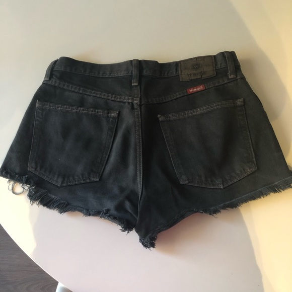 Aritzia ripped black jean shorts - Picture 2 of 2